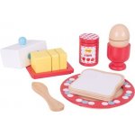 Bigjigs Toys dřevěný set snídaně s puntíky – Zboží Mobilmania
