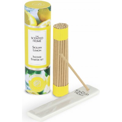 Ashleigh & Burwood Sada vonných tyčinek mini s keramickým stojanem Sicilian Lemon 12 cm – Hledejceny.cz