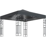 vidaXL Pavilon s pohádkovými světly LED 3x3 m antracitový – Hledejceny.cz
