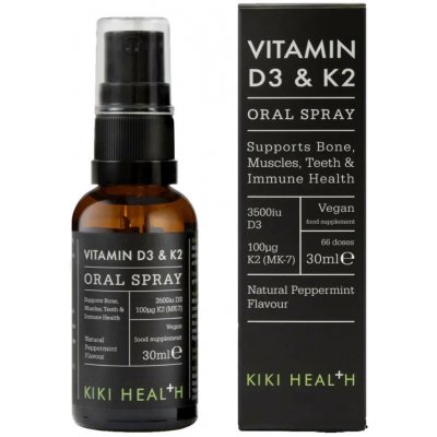KIKI Health Vitamín D3 3500 IU + K2 MK-7 ve spreji 30 ml – Hledejceny.cz