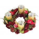 Magichome Věnec adventní červený 30 cm – Hledejceny.cz