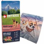 Krmivo Ontario Adult Large Beef & Rice 12kg