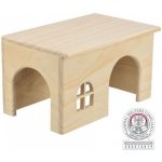 Trixie Dřevěný domek s rovnou střechou pro křečky 15 x 12 x 15 cm – Zbozi.Blesk.cz