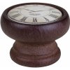 Walteco Clock průměr 40 mm ořech 7306