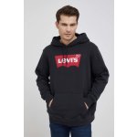 Levi's černá s kapucí s potiskem 38424.0001-Reds – Zboží Mobilmania