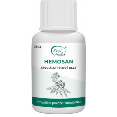 Karel Hadek Hemosan speciální tělový olej 100 ml – Zboží Mobilmania