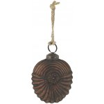 Mocca antik vánoční skleněná baňka se vzorem – Ø 7 cm - Chic Antique – Hledejceny.cz