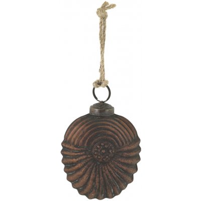 Mocca antik vánoční skleněná baňka se vzorem – Ø 7 cm - Chic Antique – Hledejceny.cz