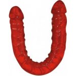 Oboustranné dildo Ultra Dong (červené), 43 cm – Zboží Mobilmania