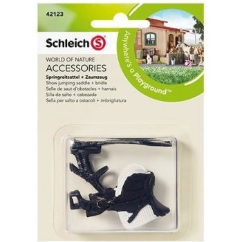 Schleich 42123 Parkůrové sedlo + uzda