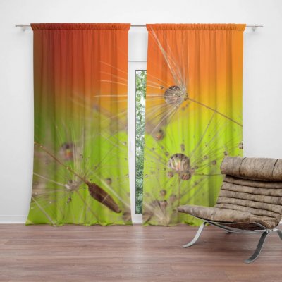 Sablio Závěs Odkvetlé pampelišky: 2ks 140x250cm – Hledejceny.cz