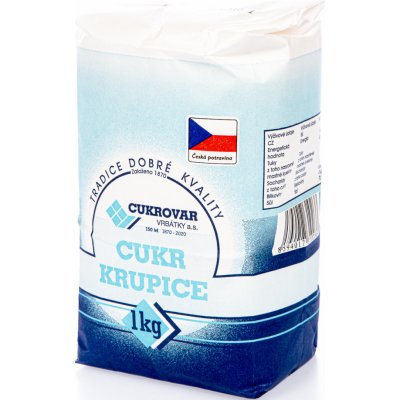 Moravskoslezské cukrovary Vrbátky - cukr krupice 1kg – Sleviste.cz