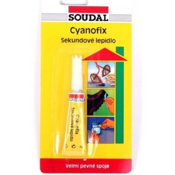 SOUDAL Cyanofix 84A vteřinové lepidlo 3g