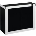 Diversa stolek pod Fine 120 x 50 x 70 rovný černo-bílá – Zboží Dáma