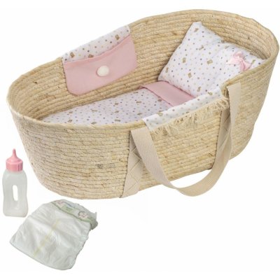 Llorens 201 - Mojžíšův košík pro panenku s povlečením a s doplňky – Hledejceny.cz