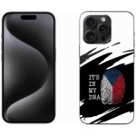 mmCase na iPhone 15 Pro Max - vlajka otisk prstu černobílé pozadí – Zboží Mobilmania