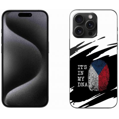 mmCase na iPhone 15 Pro Max - vlajka otisk prstu černobílé pozadí – Zboží Mobilmania