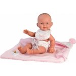 Llorens 26308 New born holčička realistická miminko s celovinylovým tělem 26 cm – Hledejceny.cz