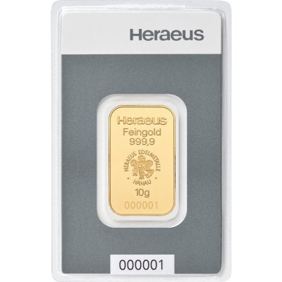 Heraeus zlatý slitek 10 g – Zboží Dáma