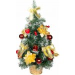 MagicHome vánoční stromeček ozdobený, zlato-červený, 50 cm – Hledejceny.cz