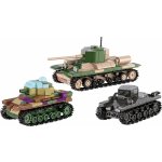 COBI 2740 World War II 1:48 Set tanků Renault R35, Valentine IX a Penzer I – Zboží Mobilmania