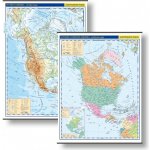 Kartografie PRAHA, a. s. Severní Amerika – sada školních nástěnných map – Zboží Mobilmania