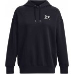 Under Armour ESSENTIAL FLC OS Hoodie dámská mikina černá – Zboží Mobilmania