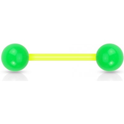 Šperky4U piercing do jazyka akrylát PJ01204-G – Zboží Mobilmania