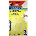 Den Braven Transparentní oboustranná páska Nano clear Debbex 19 x 2 mm x 2,5 m – Zboží Dáma