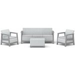KETER SCANDI LINEA 3 SEATERS SET Ash grey/Storm grey – Hledejceny.cz