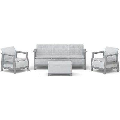 KETER SCANDI LINEA 3 SEATERS SET Ash grey/Storm grey – Hledejceny.cz