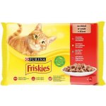 Friskies Cat kuře hovězí jehněčí a kachna ve šťávě 4 x 85 g – Zboží Mobilmania