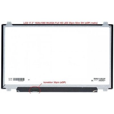 Asus G752VM display 17.3" LED LCD displej WUXGA Full HD 1920x1080 matný povrch – Hledejceny.cz