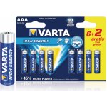 Varta High Energy AAA 8ks VARTA-4903SO – Hledejceny.cz