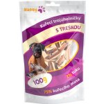 Hanny Food 100% sušené kuřecí trojúhelníčky s treskou 100 g – Sleviste.cz