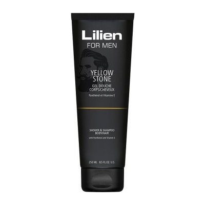 Lilien Yellow Stone sprchový gel a šampon pro muže 2v1 250 ml