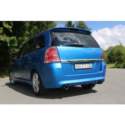 FOX Nerezový koncový tlmič s dvojitým vyústením na každej strane 1x90mm (Typ 25) OPEL Zafira B OPC r.v. od 2005 – Zboží Mobilmania