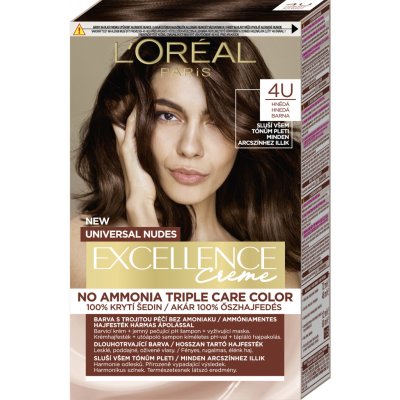 L´Oréal Excellence Universal Nudes 4U Hnědá 48 ml – Zboží Dáma