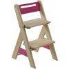 Dětský stoleček s židličkou Gazel rostoucí židle ZUZU růžová