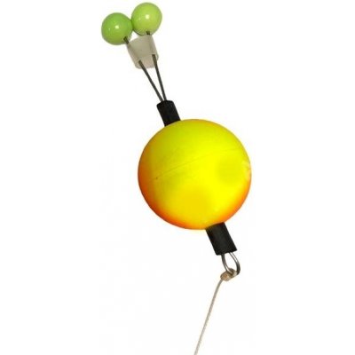 Bubeník Číhátko odpadávací s kuličkami 22 mm žluto/oranžová – Zboží Mobilmania