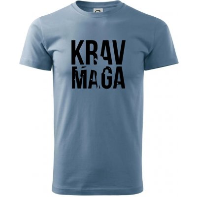 Nápis Krav Maga klasické pánské triko denim – Hledejceny.cz