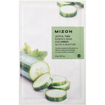 Mizon plátýnková 3D maska s okurkou pro zářivou a hydratovanou pleť Joyful Time Essence Mask Cucumber 23 g