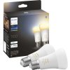 Philips LED žárovka E27 Hue 2ks 8W 75W White Ambiance 2200-6500K stmívatelná