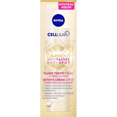 NIVEA Cellular Luminous 630 proti pigmentovým skvrnám SPF 20 40 ml – Zboží Dáma