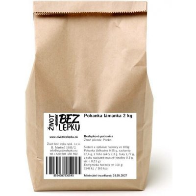 Život bez lepku Pohanka lámanka 2 kg – Hledejceny.cz