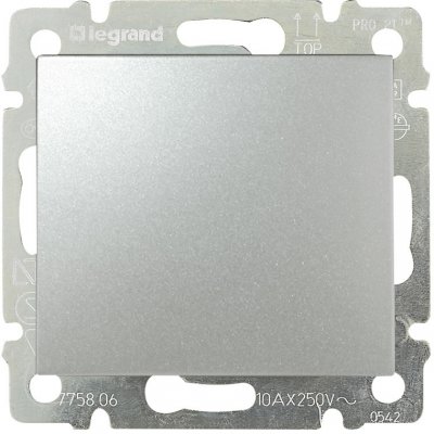 Legrand VALENA 770111 tlačítko stříbrný – Hledejceny.cz