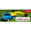 Auta, bagry, technika Dino Tatra bagr 148 modro-žlutá