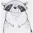 Ceba Baby podložka na komodu -Raccoon 50 x 70