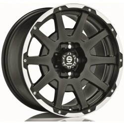 SPARCO Dakar 7,5x17 5x114,3 ET20 matt black lip polished rivets