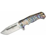 Andre de Villiers Tanto S35VN satin tanto blade acid rain frag milled titanium – Hledejceny.cz
